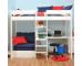 High Sleeper with Pull Out Chair Bed in Blue + Free Stompa S Flex Airflow Mattress - view 1