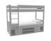 Uno Grey Storage Detachable Bunk Bed Includes One Free Award Winning Mattress - view 2