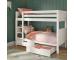 Classic Kids Bunk Bed in White with a Pair of Storage Drawers - view 4