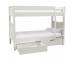Classic Kids Bunk Bed in White with a Pair of Storage Drawers - view 2