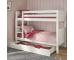 Convenient Comfort: Stompa Classic Originals White Bunk with Trundle Drawer