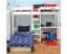 High Sleeper with Pull Out Chair Bed in Blue + Free Stompa S Flex Airflow Mattress - view 2