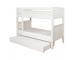 Detail Focus: Stompa Classic Originals White Bunk Bed with Trundle and Mattress - Cutout View