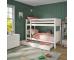 Chic Storage Solution: Stompa Classic Originals White Bunk Bed with Trundle Drawer