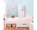 Classic Kids Starter Bed White + single drawer + foam Mattress - view 4