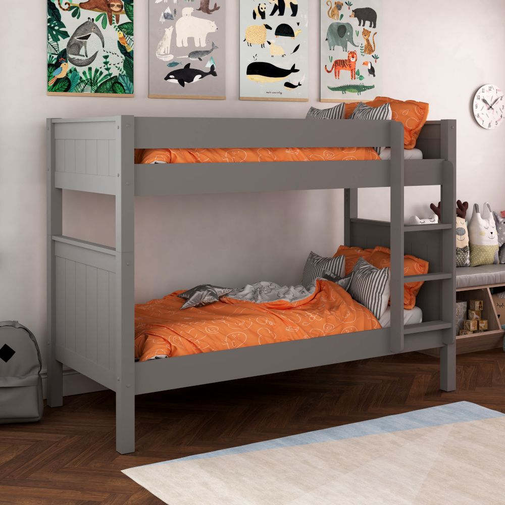 Classic Bunk Bed in Grey Lifestyle Angled