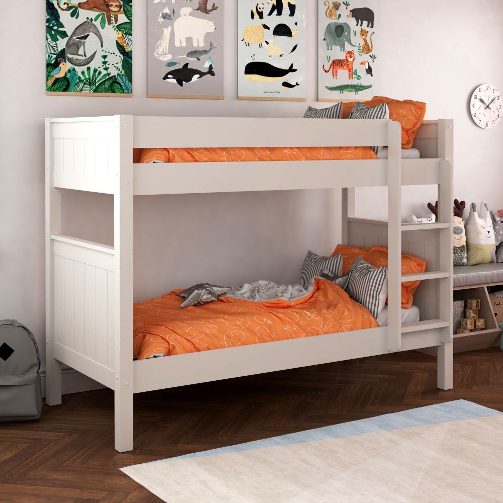 Classic Bunk Bed in White Lifestyle Angled